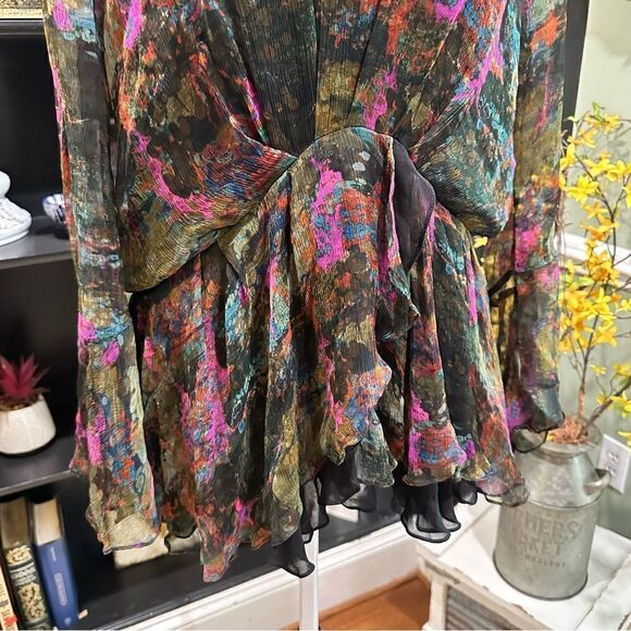IRO Watercolor Sheer Layered Blouse Size Large - Picture 10 of 16